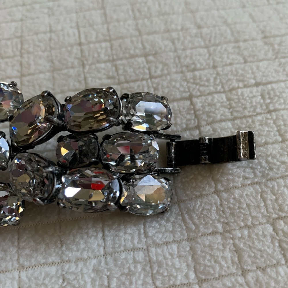 faceted clear crystal bracelet - Picture 6 of 10